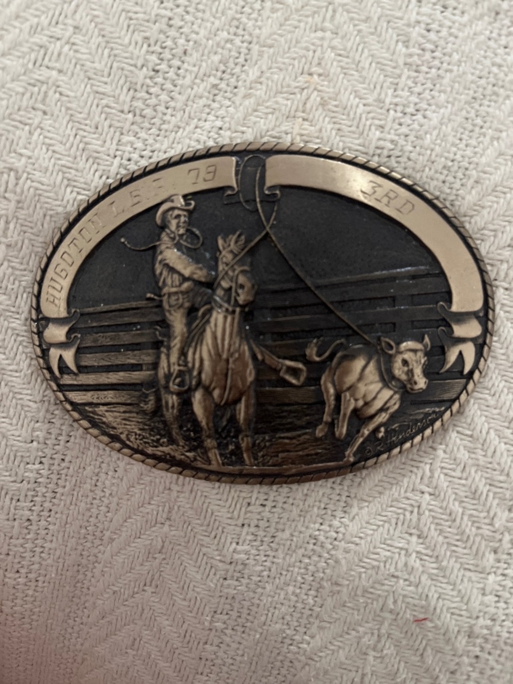 Tony Lama Exclusive Brass Roper Belt Buckle